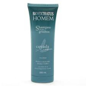 Shampoo Bio Extratus Homem Cabelo Grisalho Cevada e Nogueira 250Ml