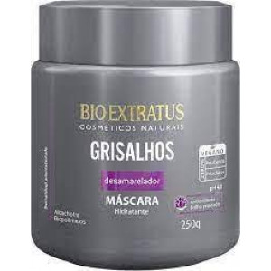 Máscara capilar Hidratante Capilar Grisalhos Desamarelador 250G Bio Extratus