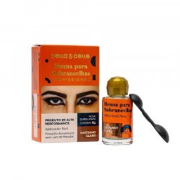 Henna para Sobrancelha 8g Castanho Claro - Della & Delle
