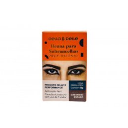 Henna para Sobrancelha 8g Castanho Escuro - Della & Delle