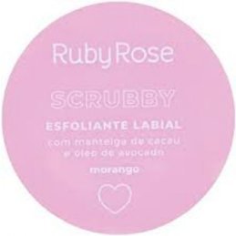 Esfoliante Labial Scrubby Ruby Rose - Morango