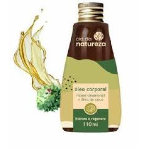 Cia da Natureza Óleo Corporal Rícino e óleo de coco 110ml