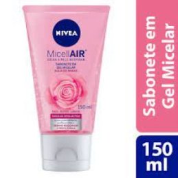 Sabonete Gel Facial Nivea MicellAIR Água de Rosas com 150ml