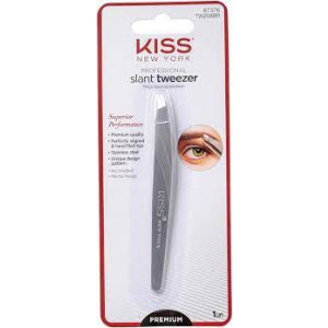 Pinça Ponta Diagonal Premium Slant Tweezer - Kiss New York