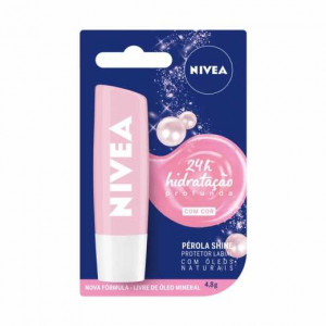 Hidratante e Protetor Labial Nivea Pérola Shine