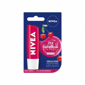 Hidratante e Protetor Labial Nivea Cereja Shine
