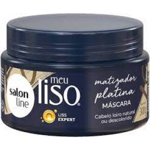 Máscara capilar De Tratamento Salon Line Platina Meu Liso #Loiroplatinado 300G