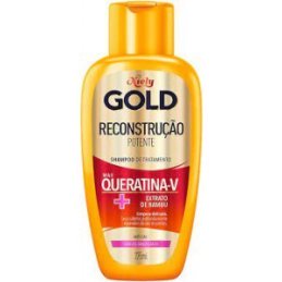 Shampoo Niely Gold Reconstrução potente max Queratina-V +Extrato de Bambu