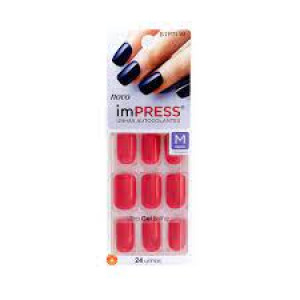 Unhas Postiças Autocolantes Impress Self Love Cor Rather Rec Média Quadrado Kiss NY
