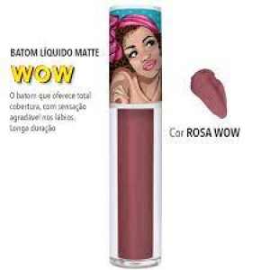 Batom Líquido MATTE WOW Koloss cor Rosa wow