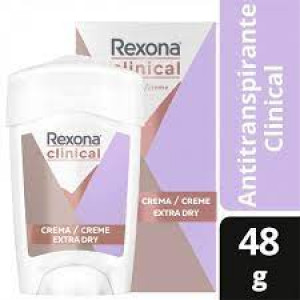 Desodorante Antitranspirante em Creme Rexona Clinical Extra Dry 48g