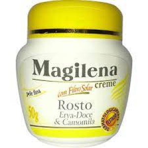 Creme Para O Rosto Magilena Erva Doce E Camomila - Pele Fina