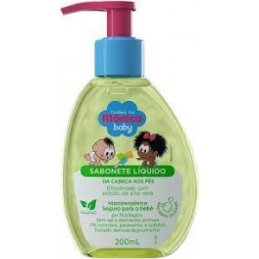 Sabonete Líquido Turma da Mônica Baby Glicerinado com 200ml Infantil
