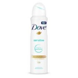Desodorante Dove sensitive sem perfume aerossol antitranspirante com 150ml 
