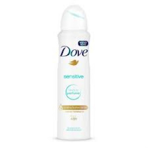 Desodorante Dove sensitive sem perfume aerossol antitranspirante com 150ml 