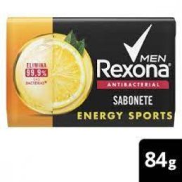 Sabonete em Barra Rexona Antibacterial Energy Sports 84g