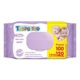 Lenço Umedecido Tropolino 120Uni
