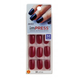 Unhas Autocolantes ImPRESS - Color Medio MESSAGE ME - Kiss Ny