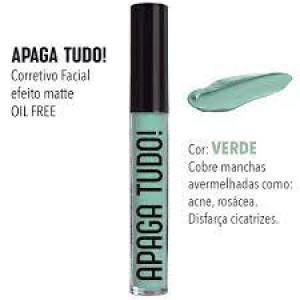 APAGA TUDO! CORRETIVO MATTE Koloss Makeup 09- VERDE
