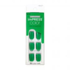 Unhas Postiças Autocolantes Impress Cor ShamRock Kiss NY