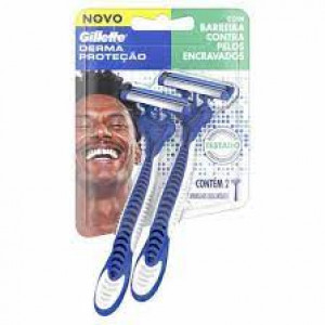 Aparelho de Barbear Gillette Derma Proteção 2 unidades