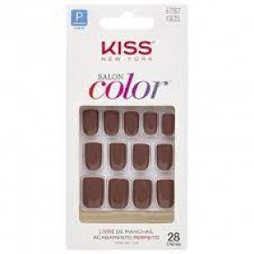 Unhas Postiças Kiss New York Salon Color Ksc01 Quadrado curto