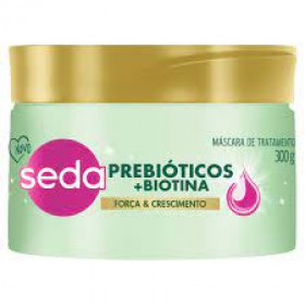 Máscara capilar força e crescimento prebióticos + biotina 325ml Seda