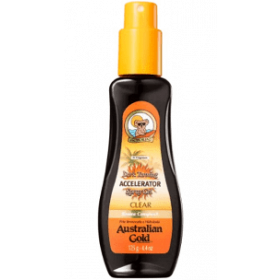  Spray Bronzeador Australian Gold Accelerator Dark Tanning Spray Gel Clear 125ml