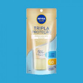 PROTETOR SOLAR FACIAL NIVEA SUN TRIPLA PROTEÇÃO LOÇÃO ANTISSINAIS FPS50