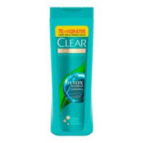 Shampoo anticaspa clear detox diário com 400ml Clear