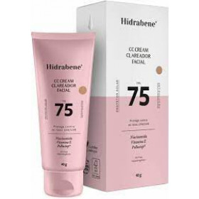 Protetor Solar Facial Clareador Hidrabene CC Cream FPS 75 com 40g