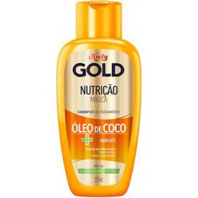 Shampoo Niely Gold nutrição poderosa Óleo de coco + abacate 