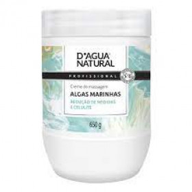 Creme de Massagem Corporal D'agua Natural Algas Marinhas 650g