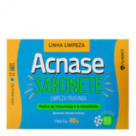 SABONETE FACIAL ACNASE CLEAN LIMPEZA PROFUNDA COM 80G 