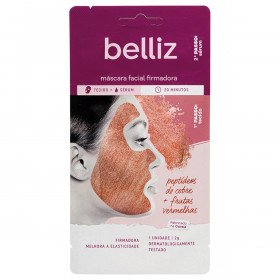 Máscara Facial Firmadora Com Cobre - Belliz