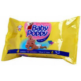 Lenço Umedecido-Baby Poppy 100 unidades