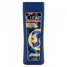 Shampoo Anticaspa Clear Men Cabelo&Barba com 200ml