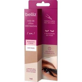 Cola de Cílios Delineadora Belliz – Cor Preta