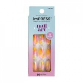 Unhas Postiças Autocolantes Impress Self Love Cor Candy Syrup Bailarina Kiss NY