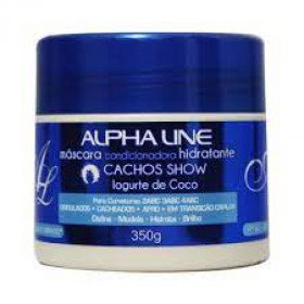Máscara capilar Hidratante Cachos Show Iogurte de coco 300ml - Alpha Line