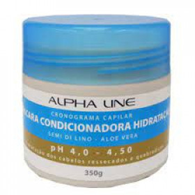 Máscara capilar Alpha Line Semi di lino Hidratação profunda 