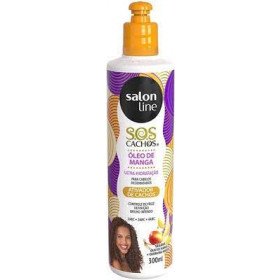 Ativador de cachos Manga Tradicional S.O.S Cachos com Óleo de Manga e Queratina 300ml Salon Line