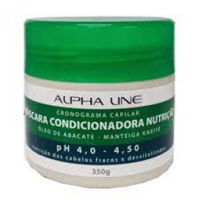 Máscara Capilar Nutrição Óleo De Abacate Manteiga Karité 300ml - Alpha Line