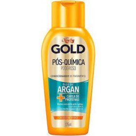Condicionador Niely Gold Pós- Química Óleo de argan + carga de proteínas 