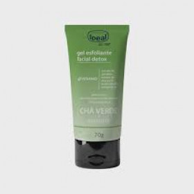 Gel Esfoliante Facial Detox Chá Verde Com Gengibre Com 70G Ideal