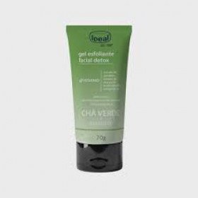 Gel Esfoliante Facial Detox Chá Verde Com Gengibre Com 70G Ideal