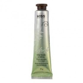 Creme para as Mãos Chá Verde e Sálvia Kiss NY com 30g
