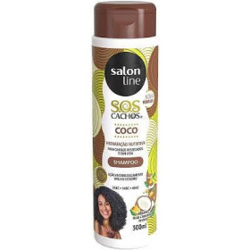 Shampoo SOS Cachos Coco Tratamento Profundo 300ml Salon Line