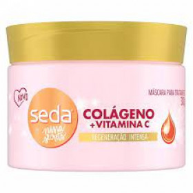 Máscara capilar de Tratamento Seda by Niina Secrets Colágeno e Vitamina C com 300g