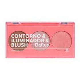 Paleta Contorno & Iluminador & Blush- Pele de milhões 2-Peles médias a Escuras 